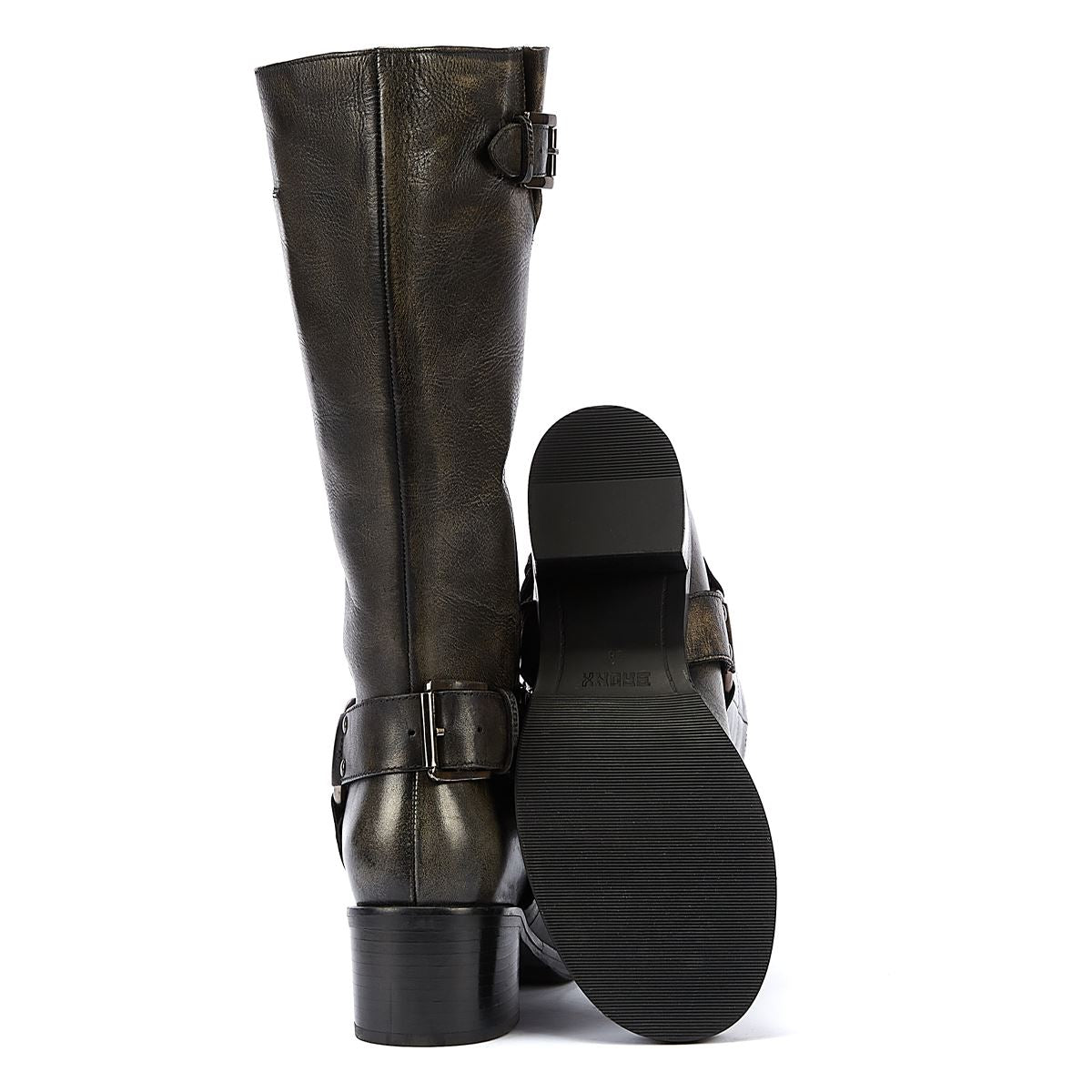 Bronx Neue Camperos Damenstiefel In Schwarz