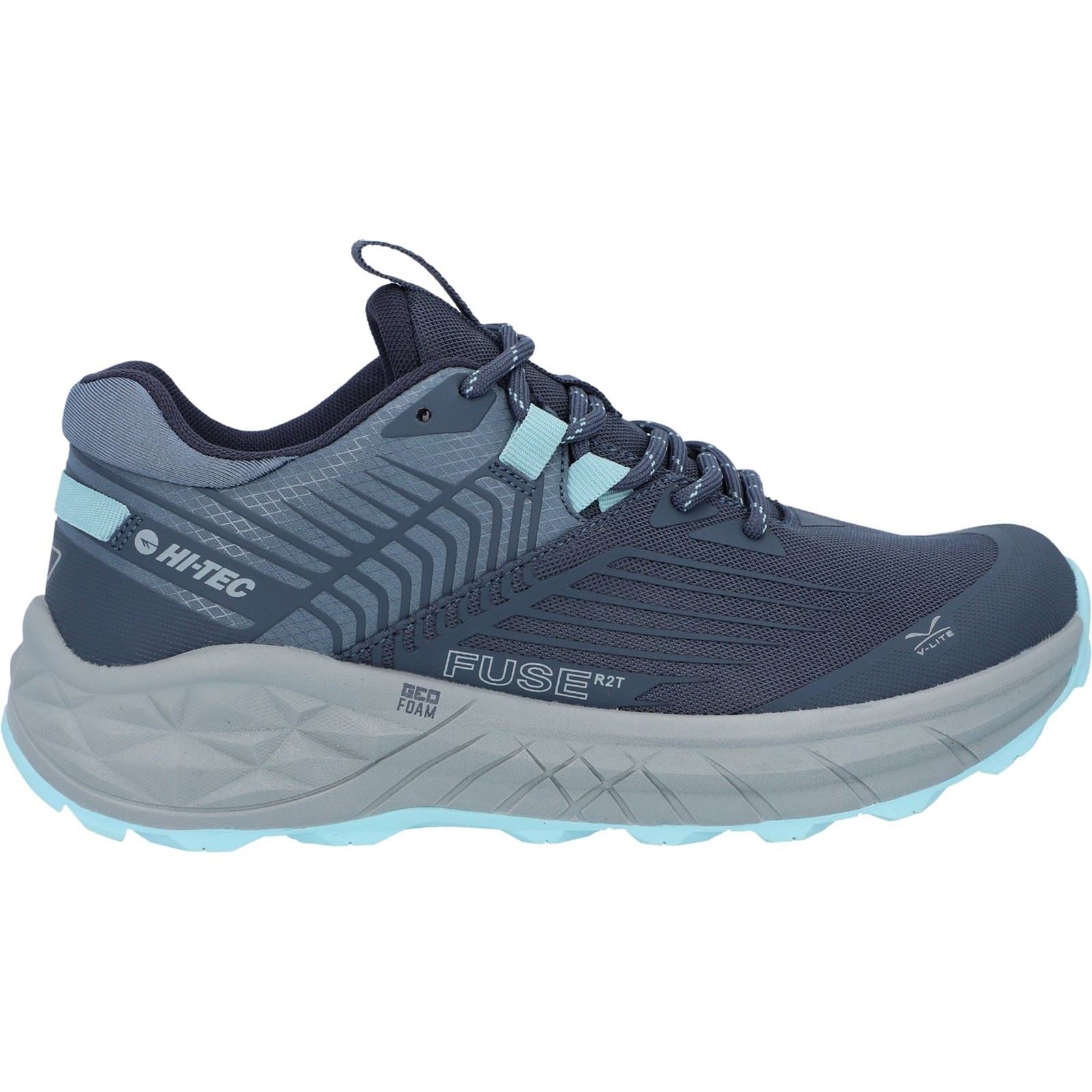 Hi-Tec Fuse Trail Low Polyester Mesh Damensneaker In Grisaille/Flintstone