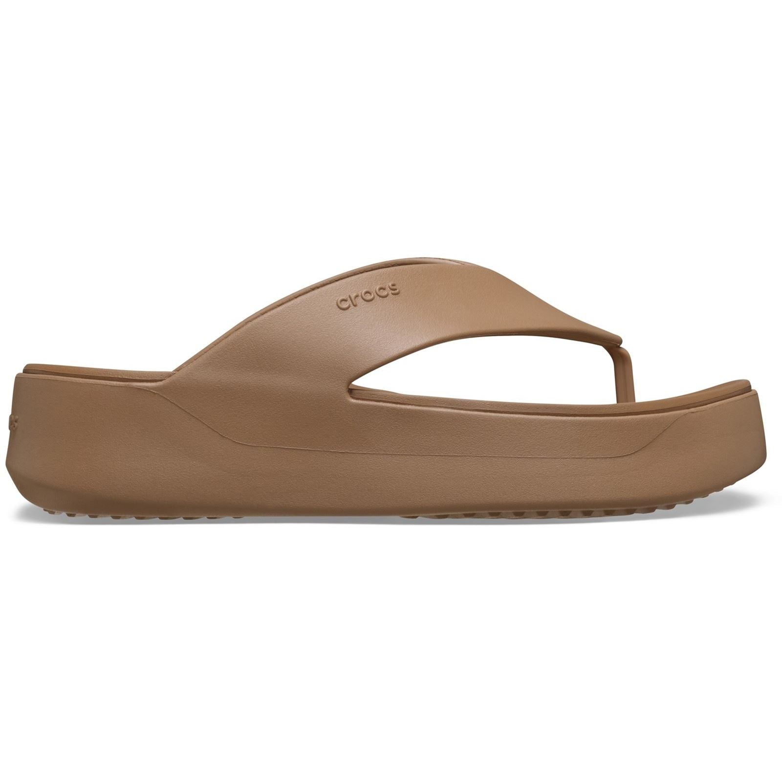 Crocs Getaway Platform Eva Frauen Sandalen Milchschokolade