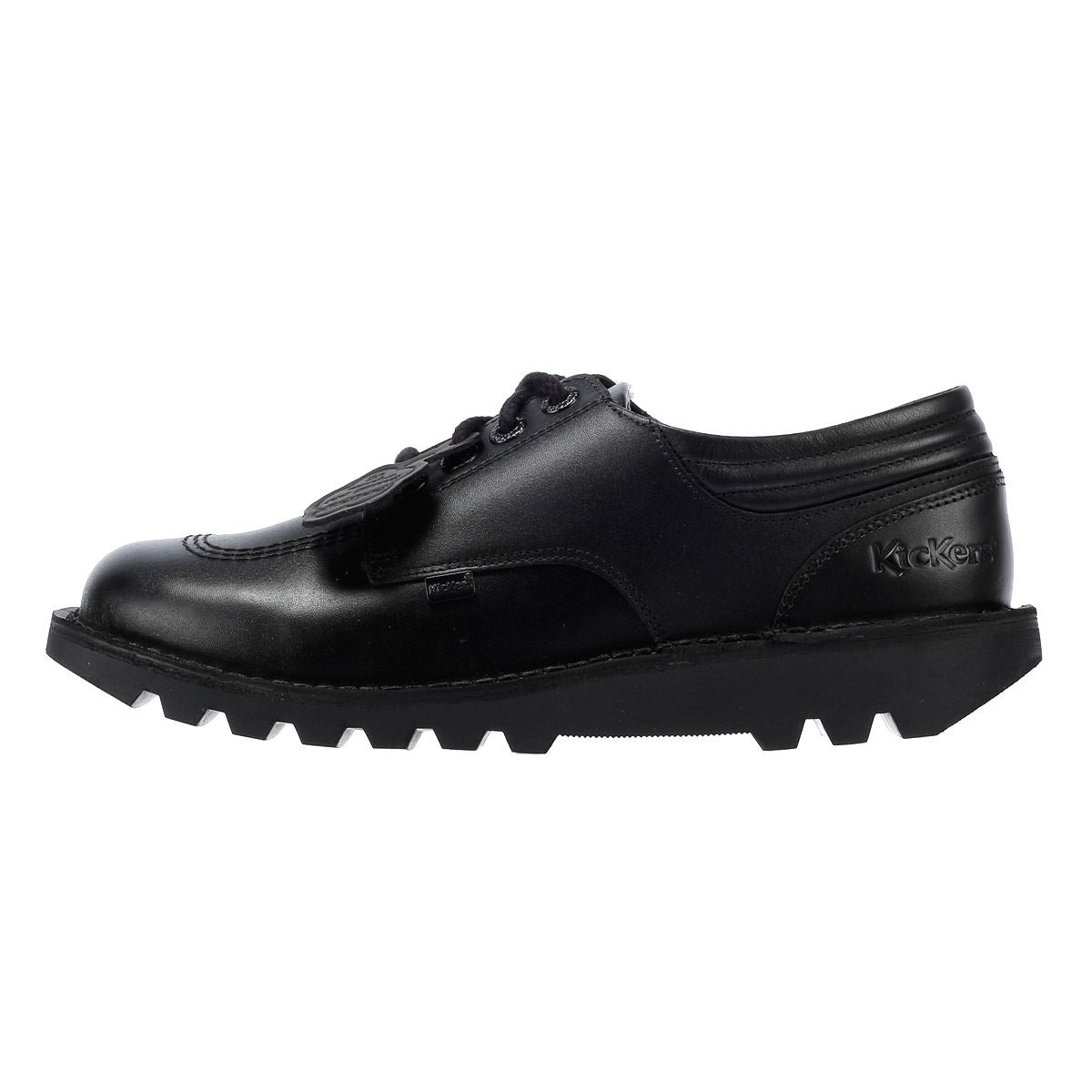 Kickers Kick Lo Padded Herren Schwarze Lederschuhe