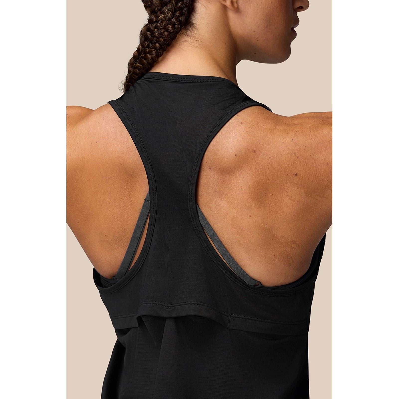 Castore Tank Top Polyester Damen Schwarz Sportbekleidungs S