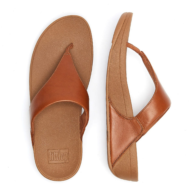 FitFlop Lulu Leder Damen Tan Sandalen