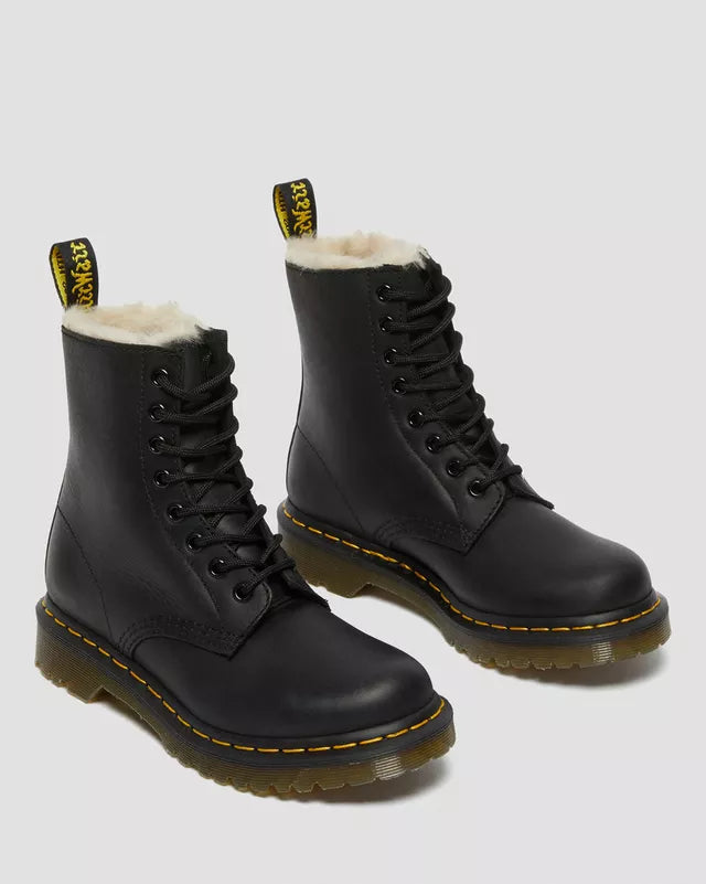 Dr. Martens Serena Wyoming Damen Schwarz Leder Stiefel