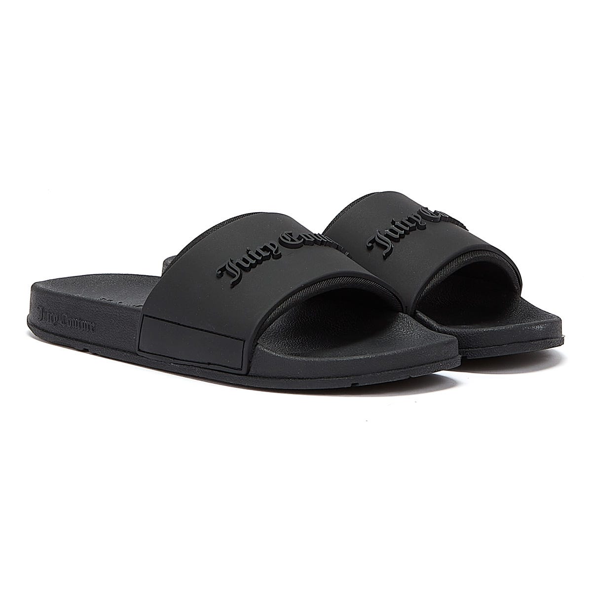 Juicy Couture Breanna Geprägte Womens Black Slides