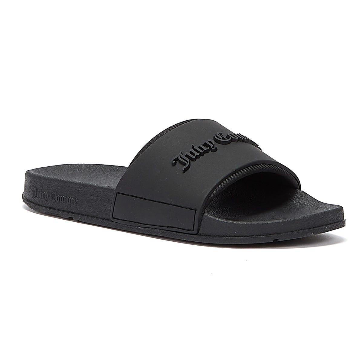 Juicy Couture Breanna Geprägte Womens Black Slides