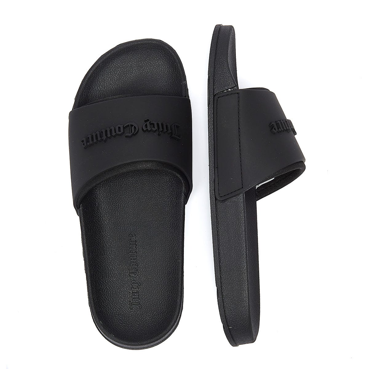 Juicy Couture Breanna Geprägte Womens Black Slides