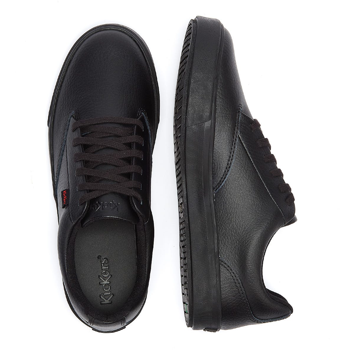 Kickers Tovni Tumble Leder Männer Schwarz Schuhe