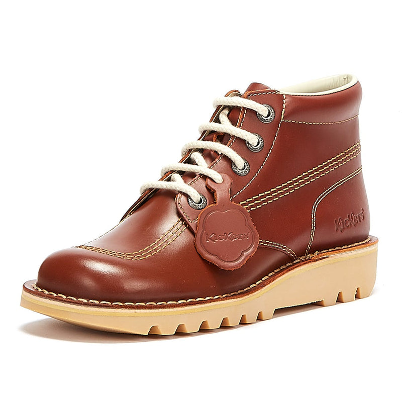 Kickers Tan Kick Hi Herren Lederstiefel