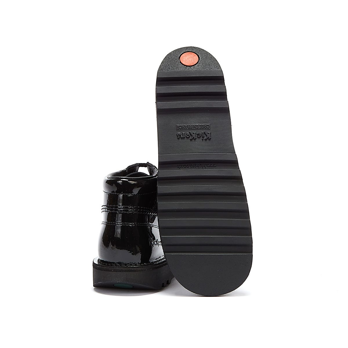 Kickers Youth Kick Hi Schwarz Patent