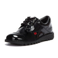 Kickers Kick Lo Schwarz Lack Schuhe