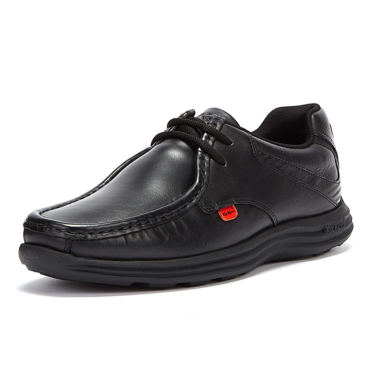 Kickers Reasan Lace Herren Schwarz Leder Schuhe