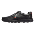 Kickers Reasan Lace Herren Schwarz Leder Schuhe