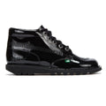 Kickers Kick Hi Womens Schwarz Lack Stiefel