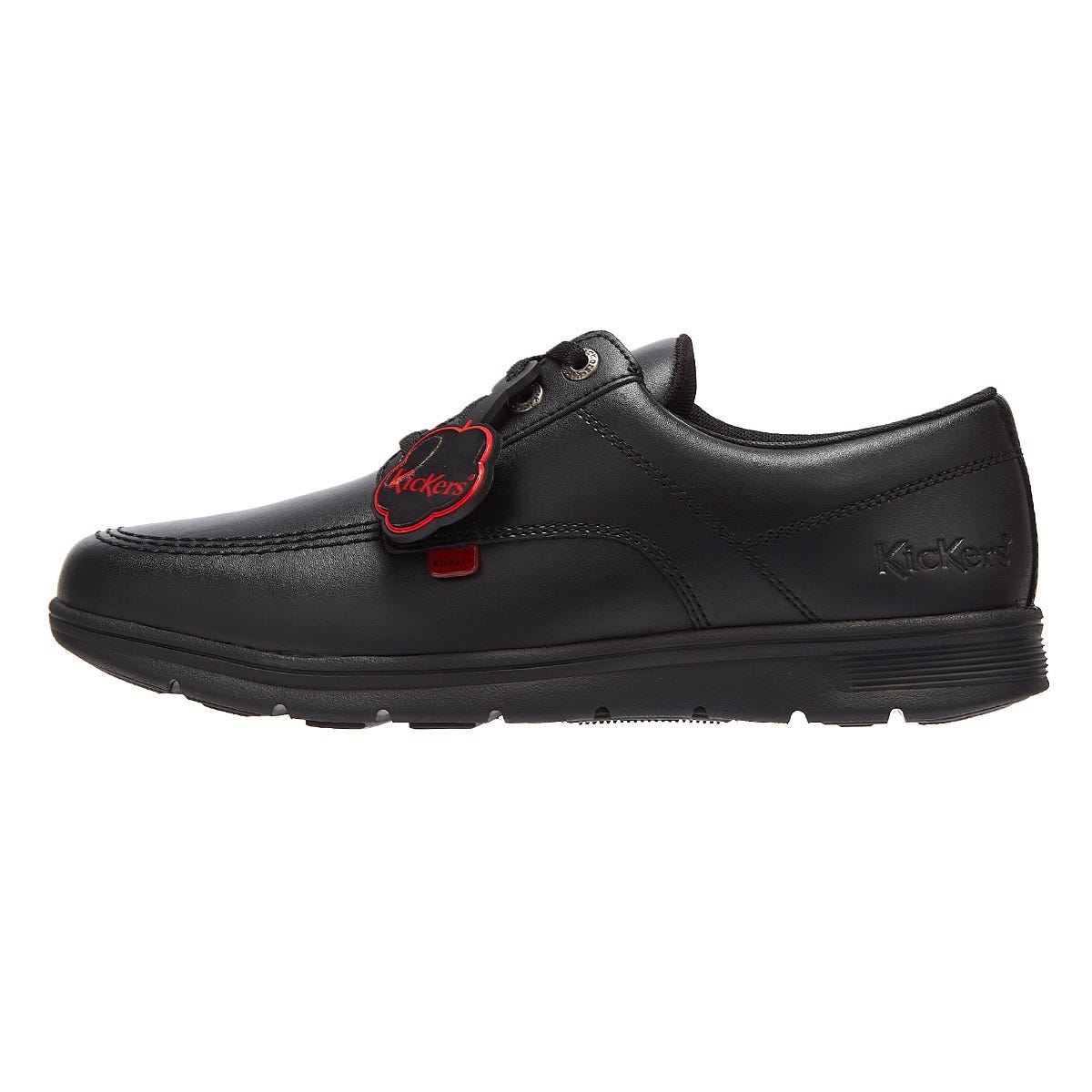 Kickers Kelland Lace Lo Schwarz Leder Schuhe