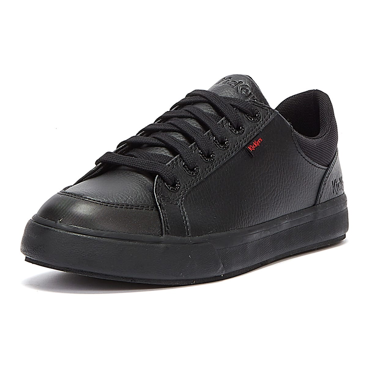Kickers Tovni Lo Gepolsterte Leder Herren Schwarz Schuhe