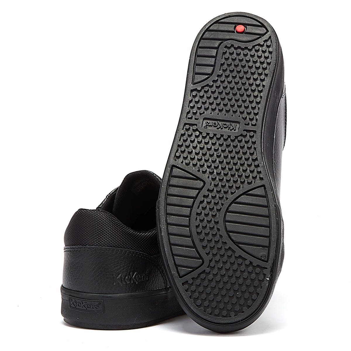 Kickers Tovni Lo Gepolsterte Leder Herren Schwarz Schuhe
