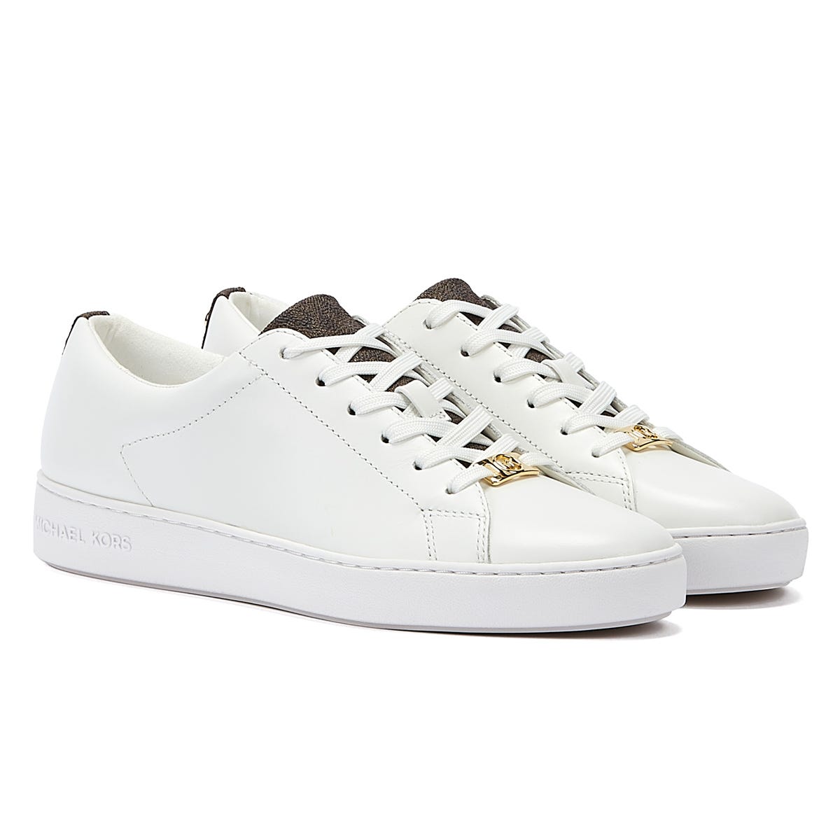 Michael Kors Keaton Lace Up Damen Braun Turnschuhe