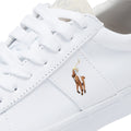 Ralph Lauren Sayer Segeltuch Weiß Turnschuhe