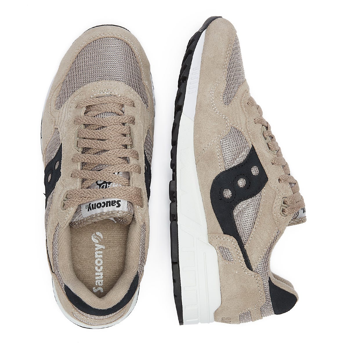 Saucony Shadow 5000 Vintag Mens Tan / Weiß Turnschuhe