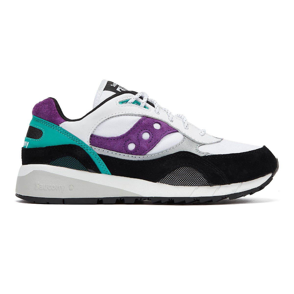 Saucony Shadow 6000 Herren Weiß / Teal / Lila Turnschuhe