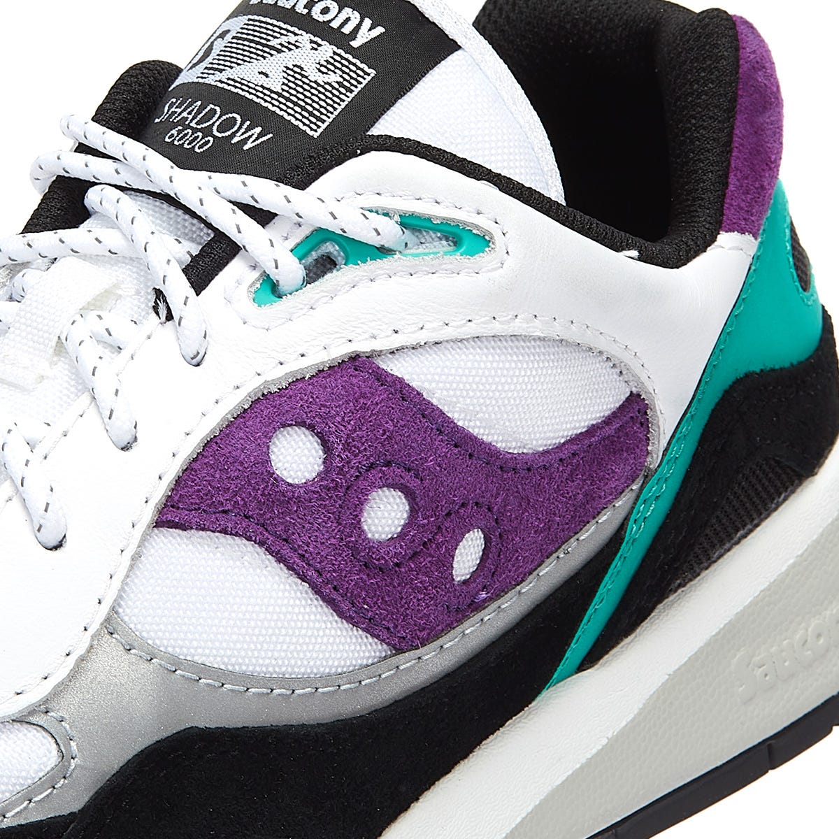 Saucony Shadow 6000 Herren Weiß / Teal / Lila Turnschuhe
