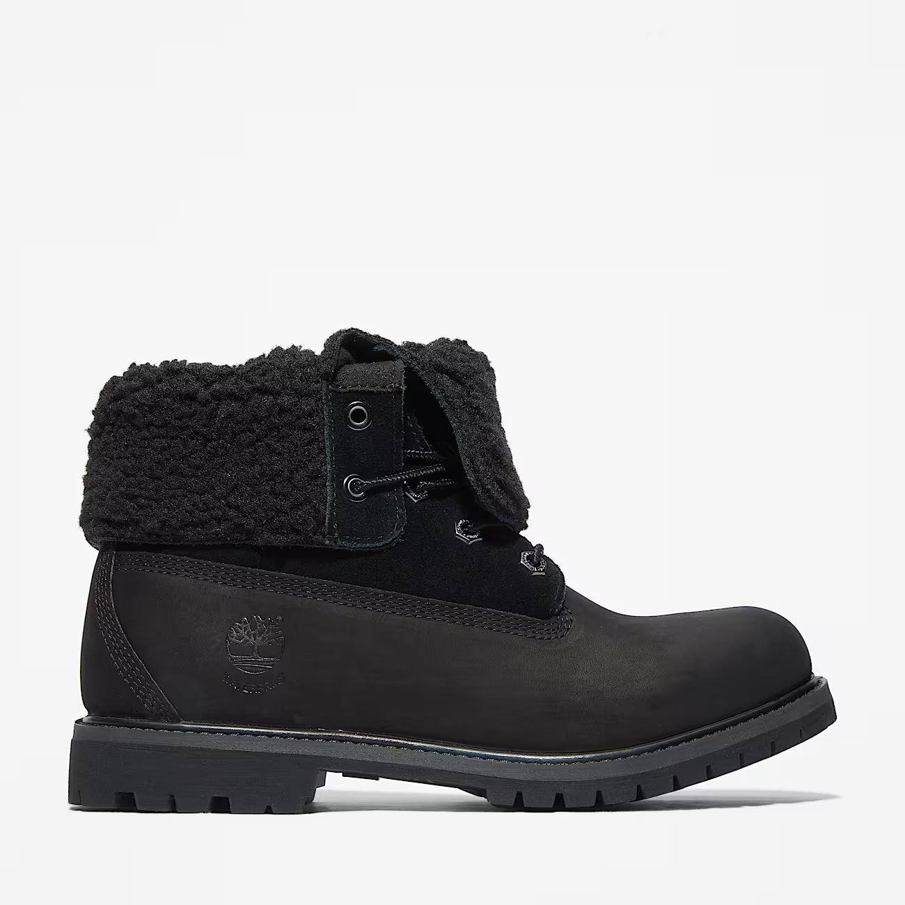 Timberland Warm Lined Waterproof Damenlederstiefel In Schwarz