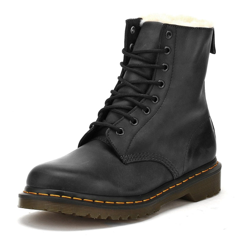Dr. Martens Serena Wyoming Damen Schwarz Leder Stiefel