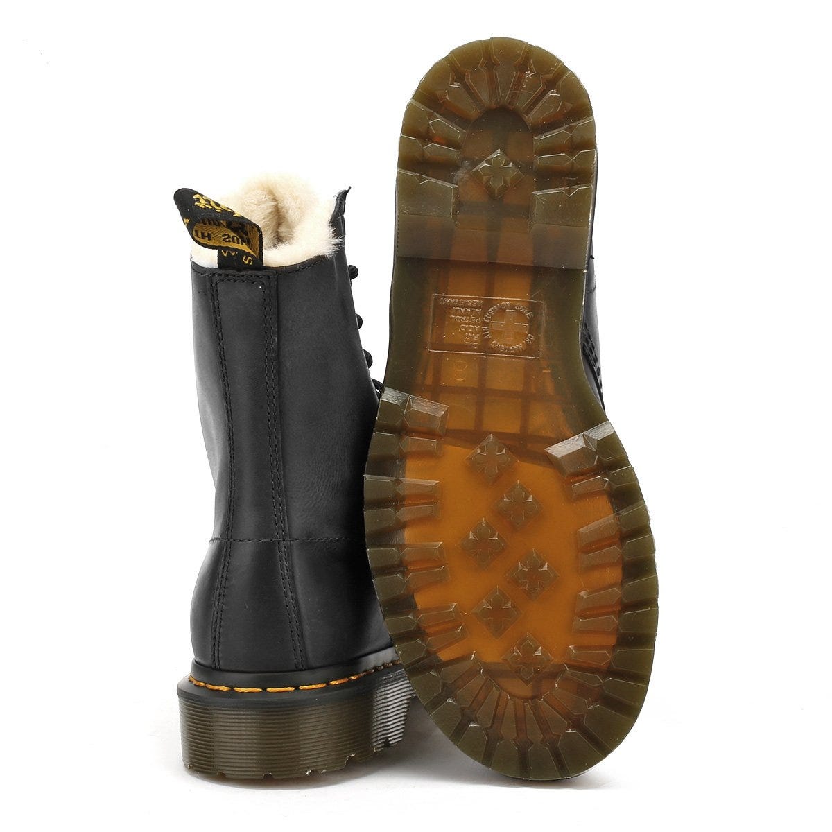 Dr. Martens Serena Wyoming Damen Schwarz Leder Stiefel