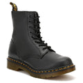 Dr. Martens Womens Schwarz Pascal Virginia Leder Stiefel