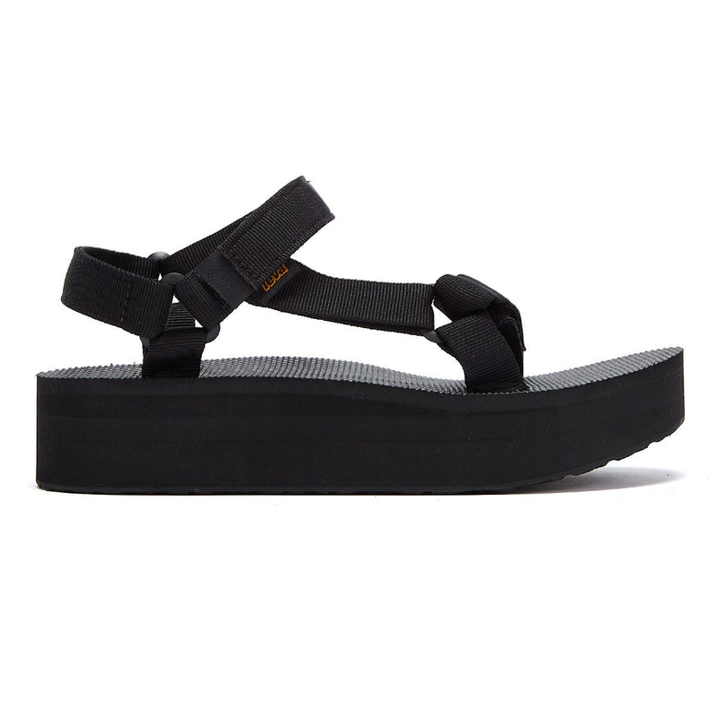 Teva Flatform Universal Damen Schwarze Sandalen