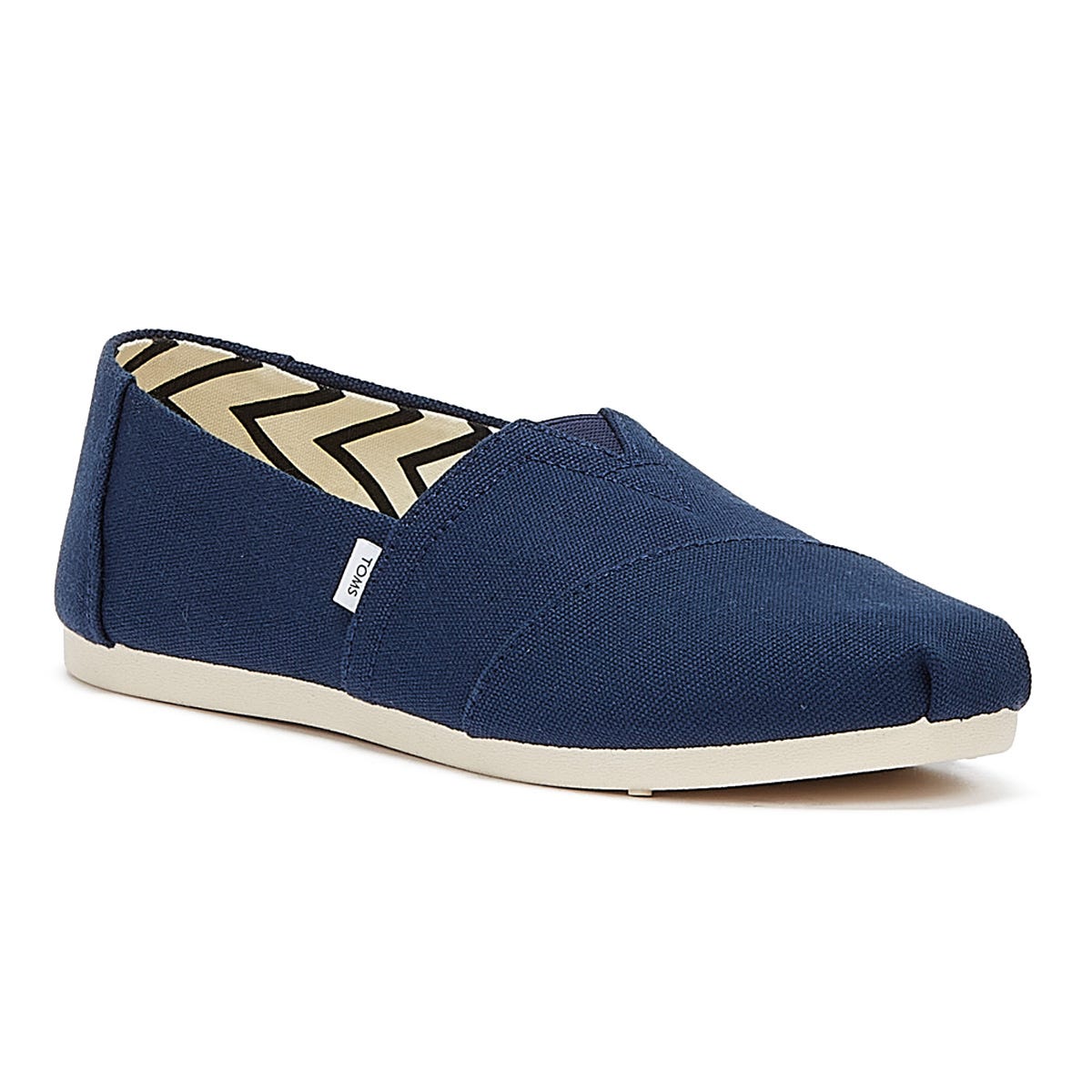 TOMS Alpargata Baumwolle Canvas Womens Marine Espadrilles
