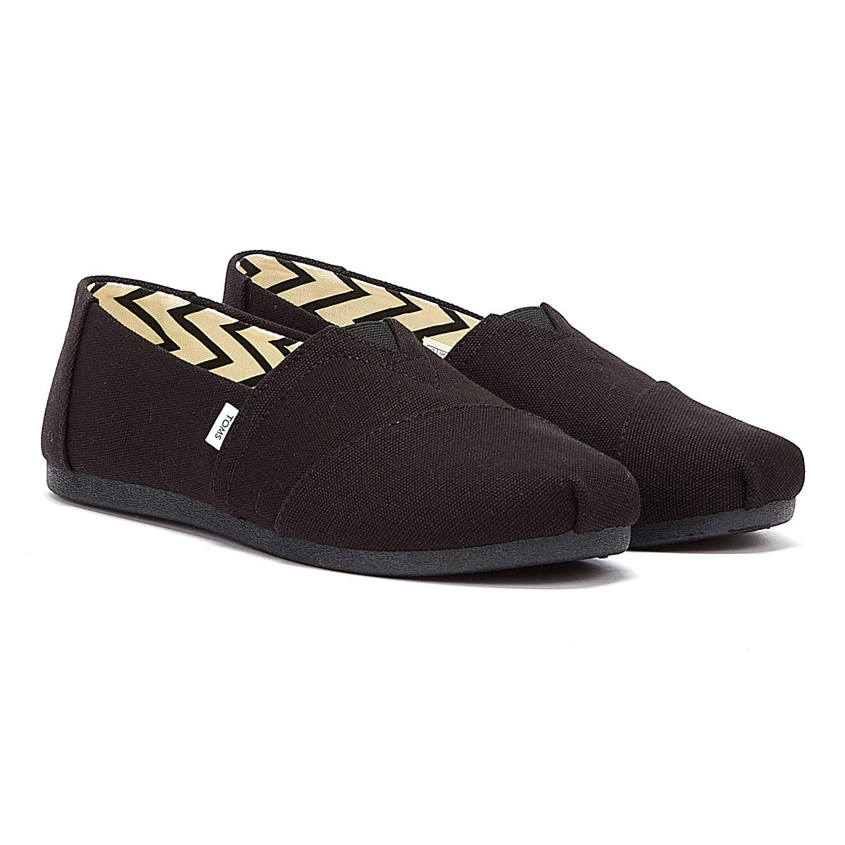 TOMS Alpargata Cotton Canvas Womens Schwarz / Schwarz Espadrilles