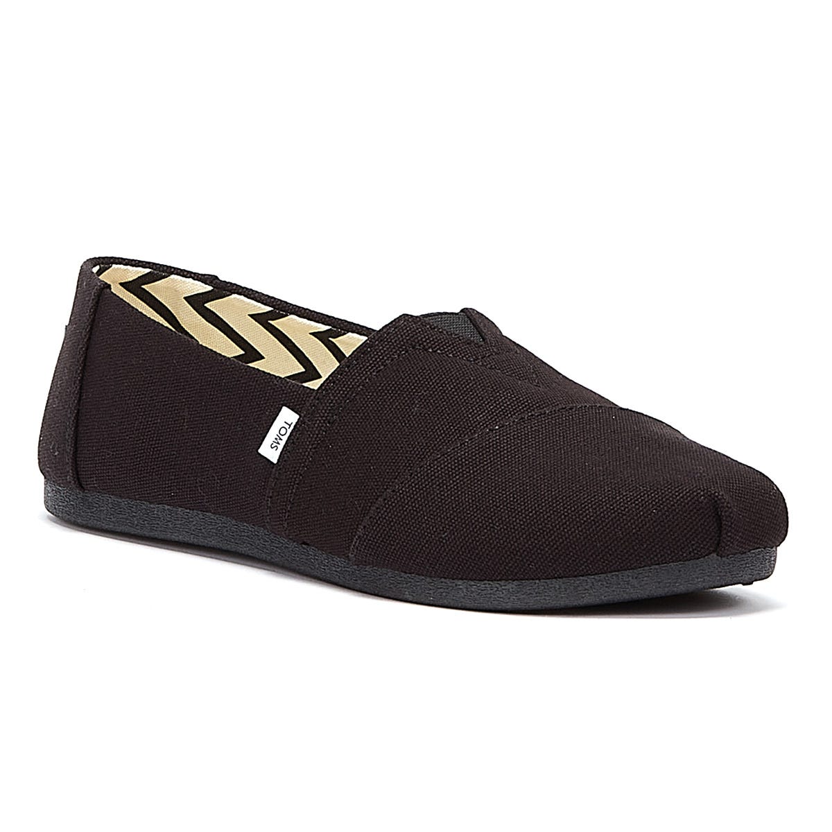 TOMS Alpargata Cotton Canvas Womens Schwarz / Schwarz Espadrilles