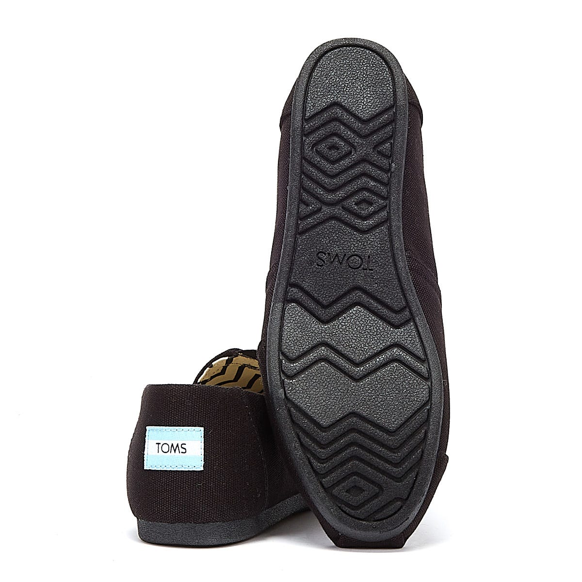 TOMS Alpargata Cotton Canvas Womens Schwarz / Schwarz Espadrilles