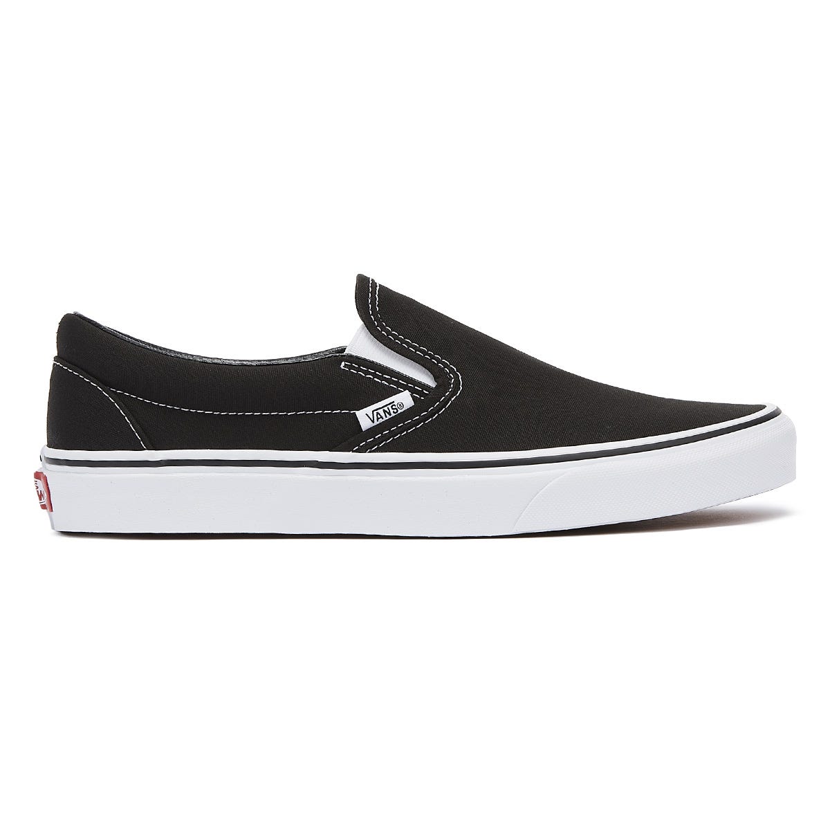 Vans Classic Slip on Schwarz / Weiß Canvas Turnschuhe