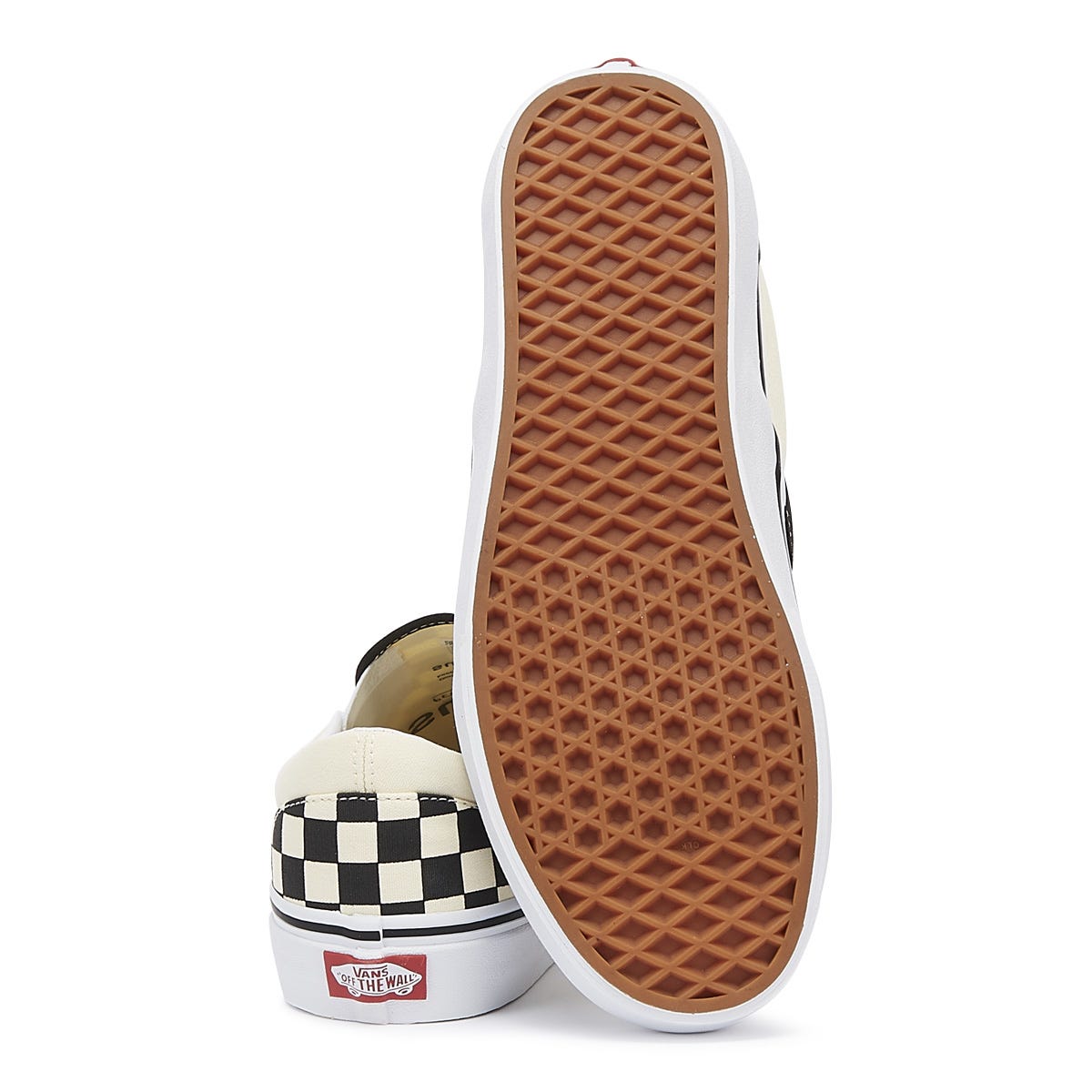 Vans Classic Slip-On Womens Schwarz / Weiß Checkerboard Canvas Trainer
