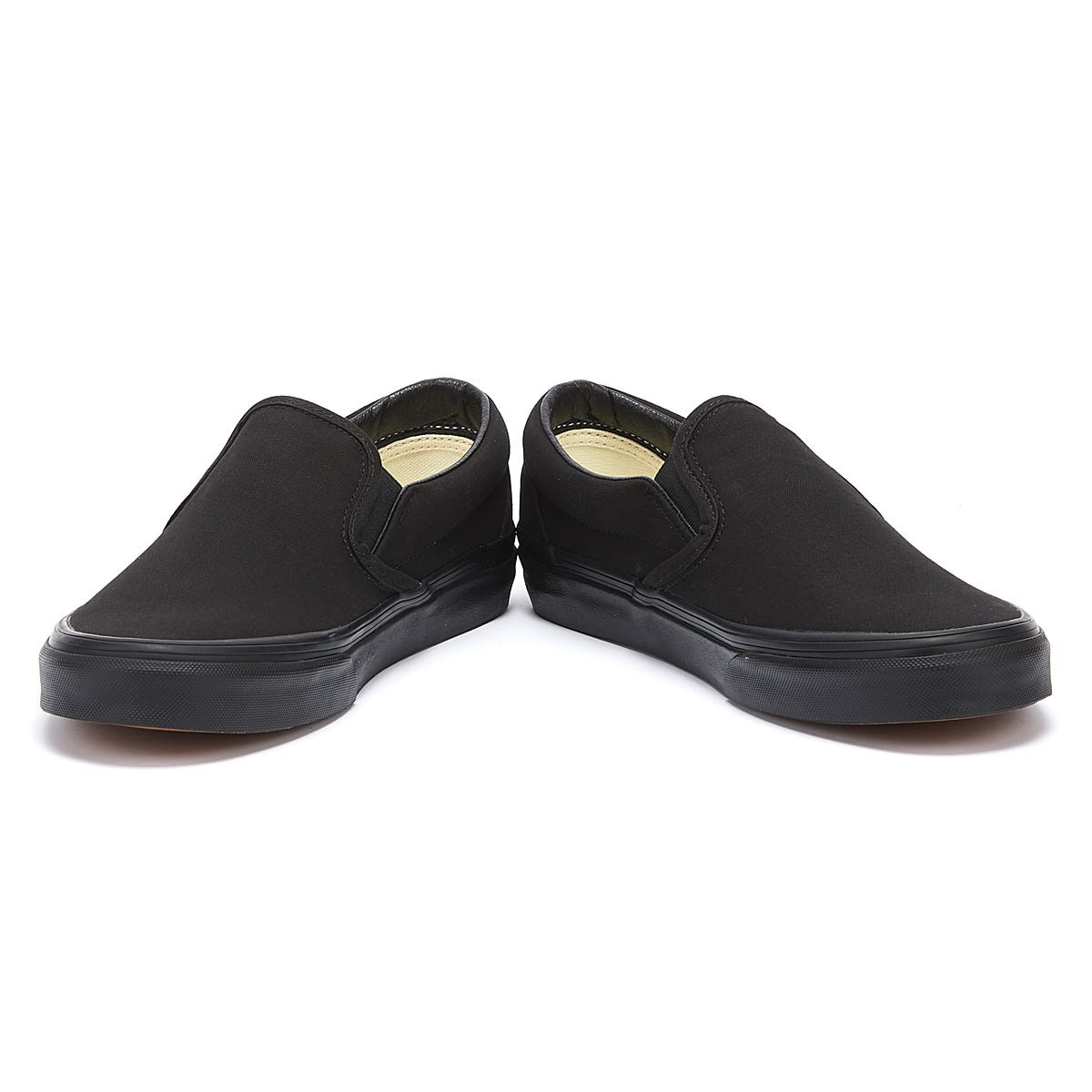 Vans Classic Slip on Herren Schwarz Segeltuch Turnschuhe