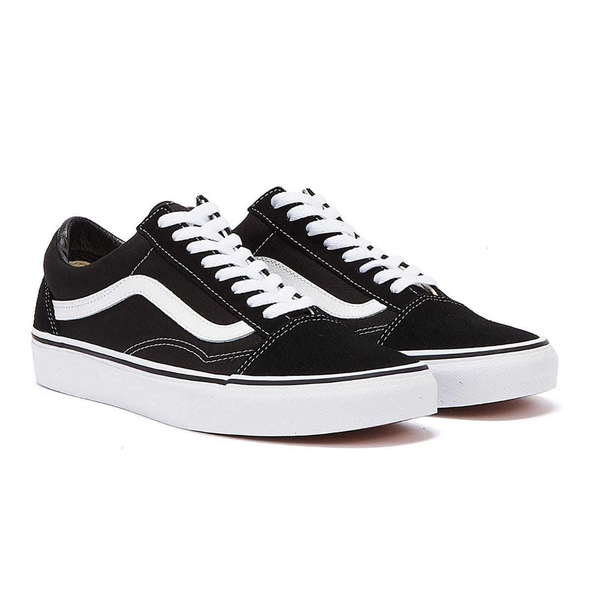 Vans Old Skool Damen Schwarz / Weiß Canvas Turnschuhe
