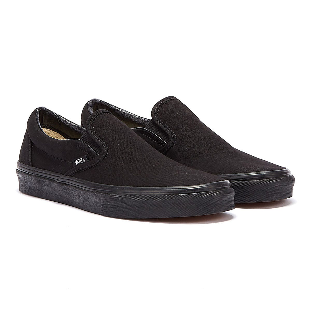 Vans Classic Slip on Herren Schwarz Segeltuch Turnschuhe