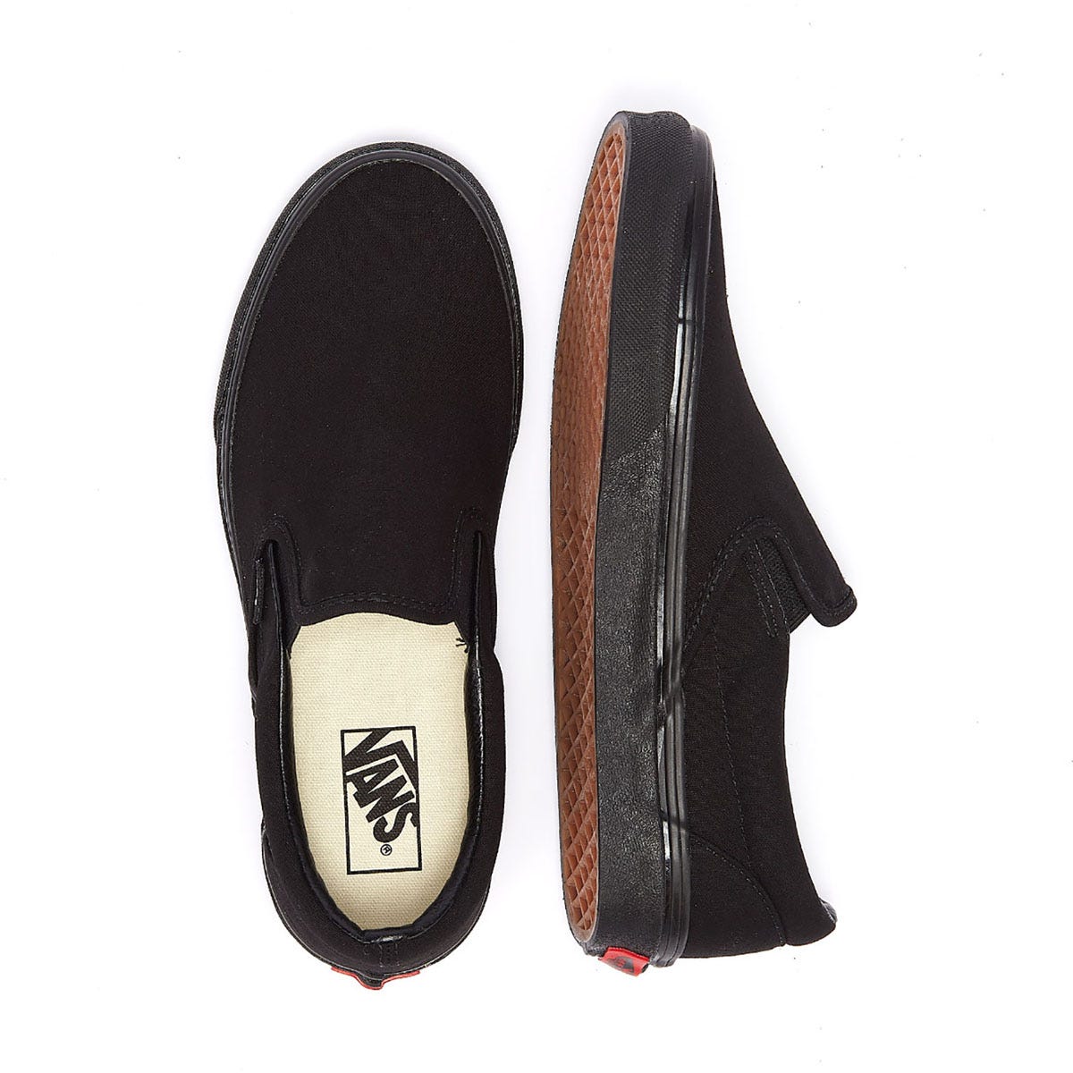 Vans Classic Slip on Herren Schwarz Segeltuch Turnschuhe