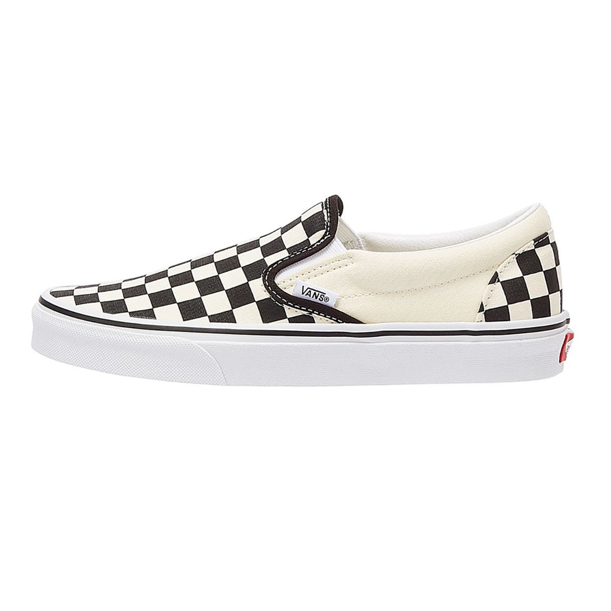 Vans Classic Slip-On Womens Schwarz / Weiß Checkerboard Canvas Trainer