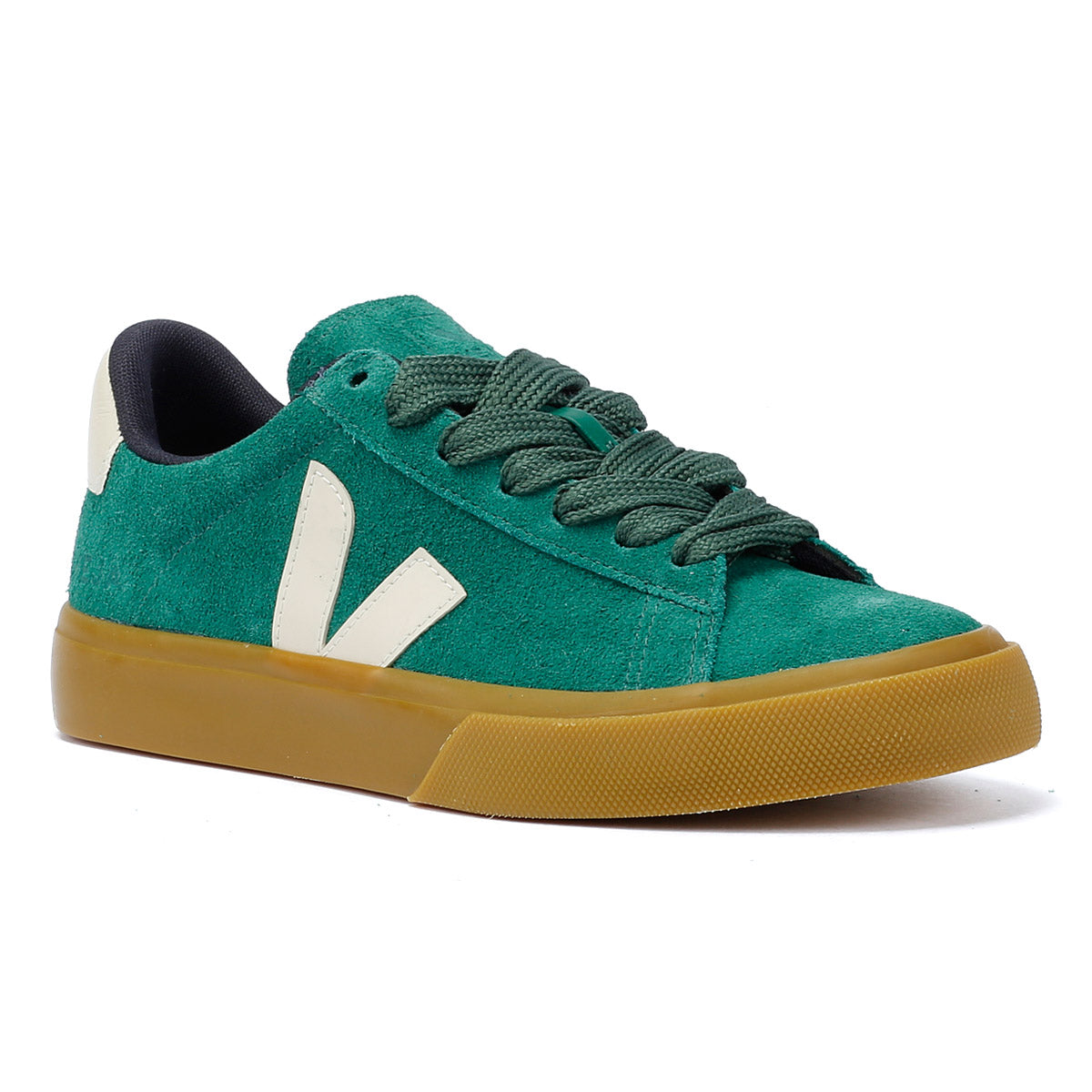 Veja Campo Wildleder Damen Grüne Turnschuhe
