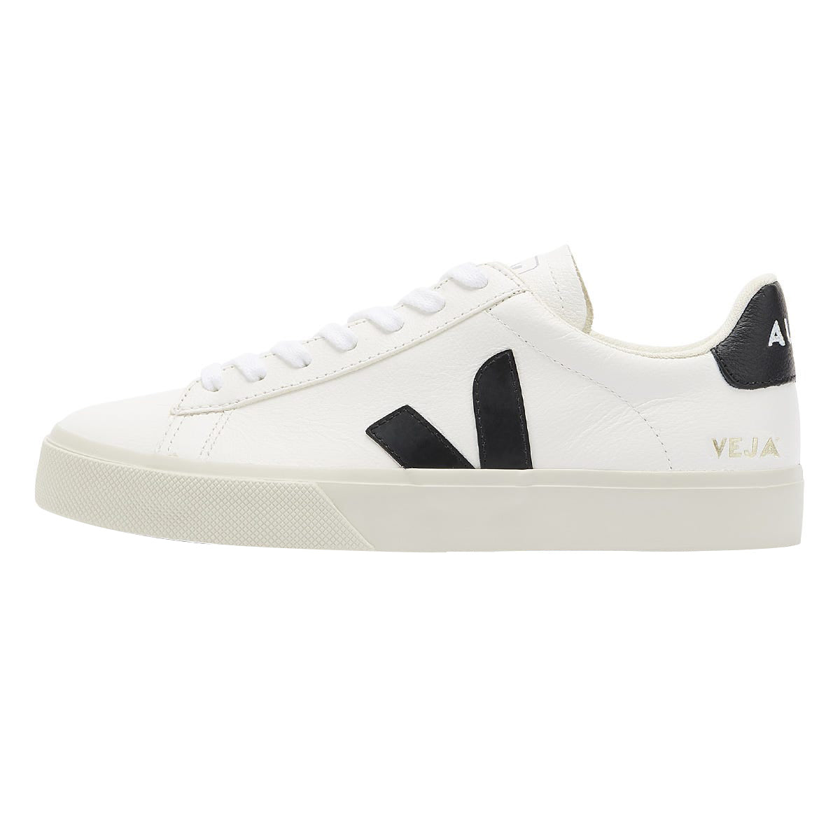 Veja Esplar Leder Herren Weiß / Schwarz Turnschuhe