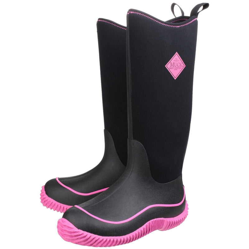 Muck Boots Hale Gummistiefel Schwarz/Rosa