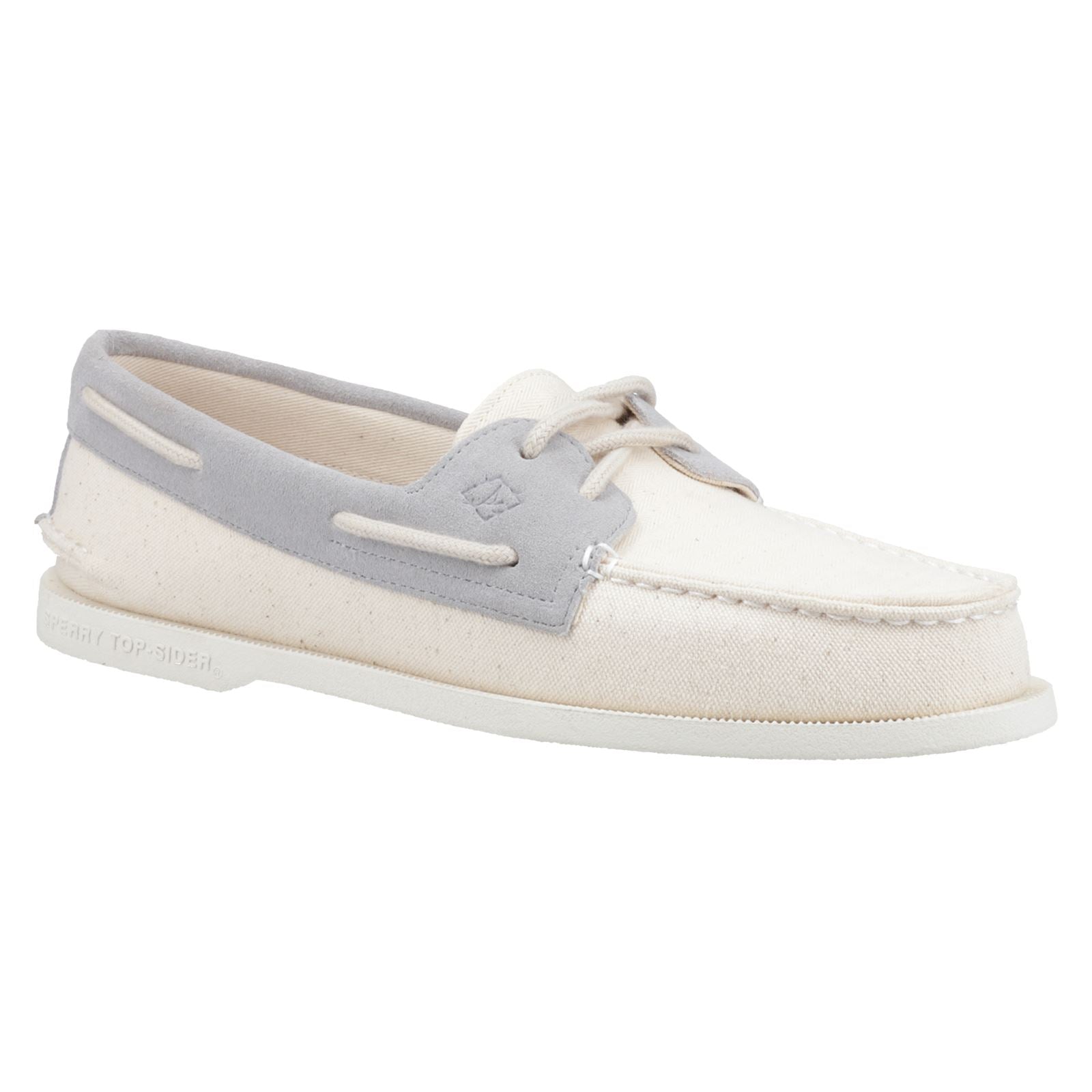 Sperry Authentic Original 2-Eye Seacycled Herren-Schnürschuhe Aus Baumwolle In Beige