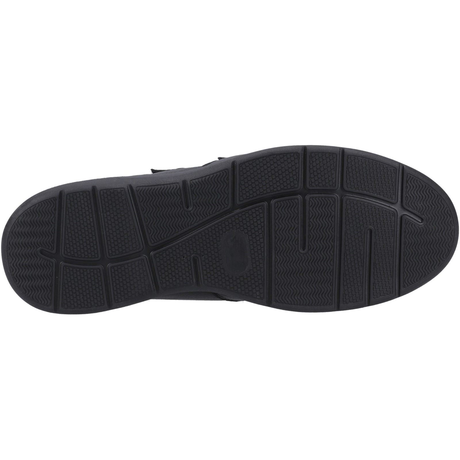 Hush Puppies Magnus Leder Herren Schwarze Loafer