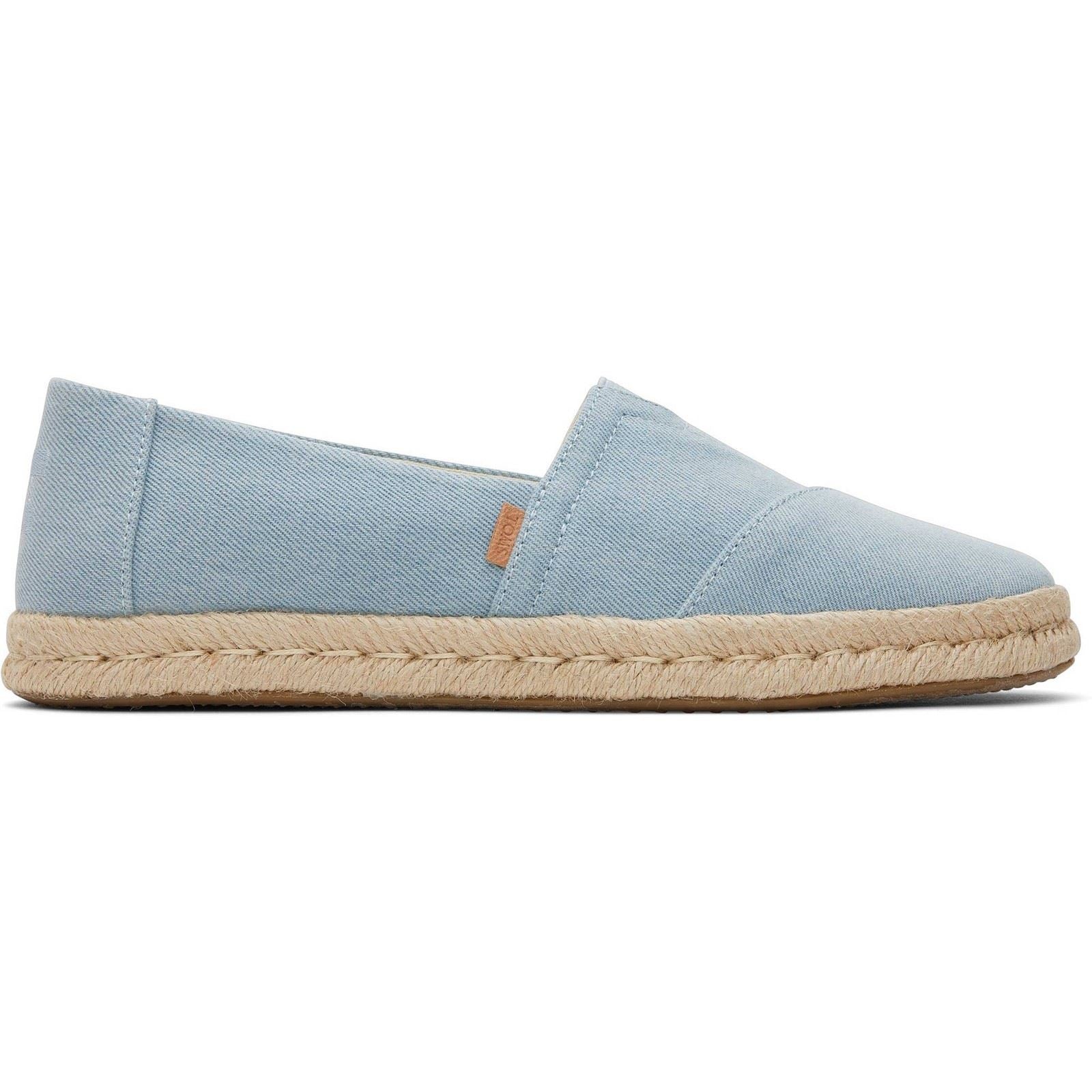 TOMS Alpargata Rope 2.0 Textil Damen Hellblaue Espadrilles