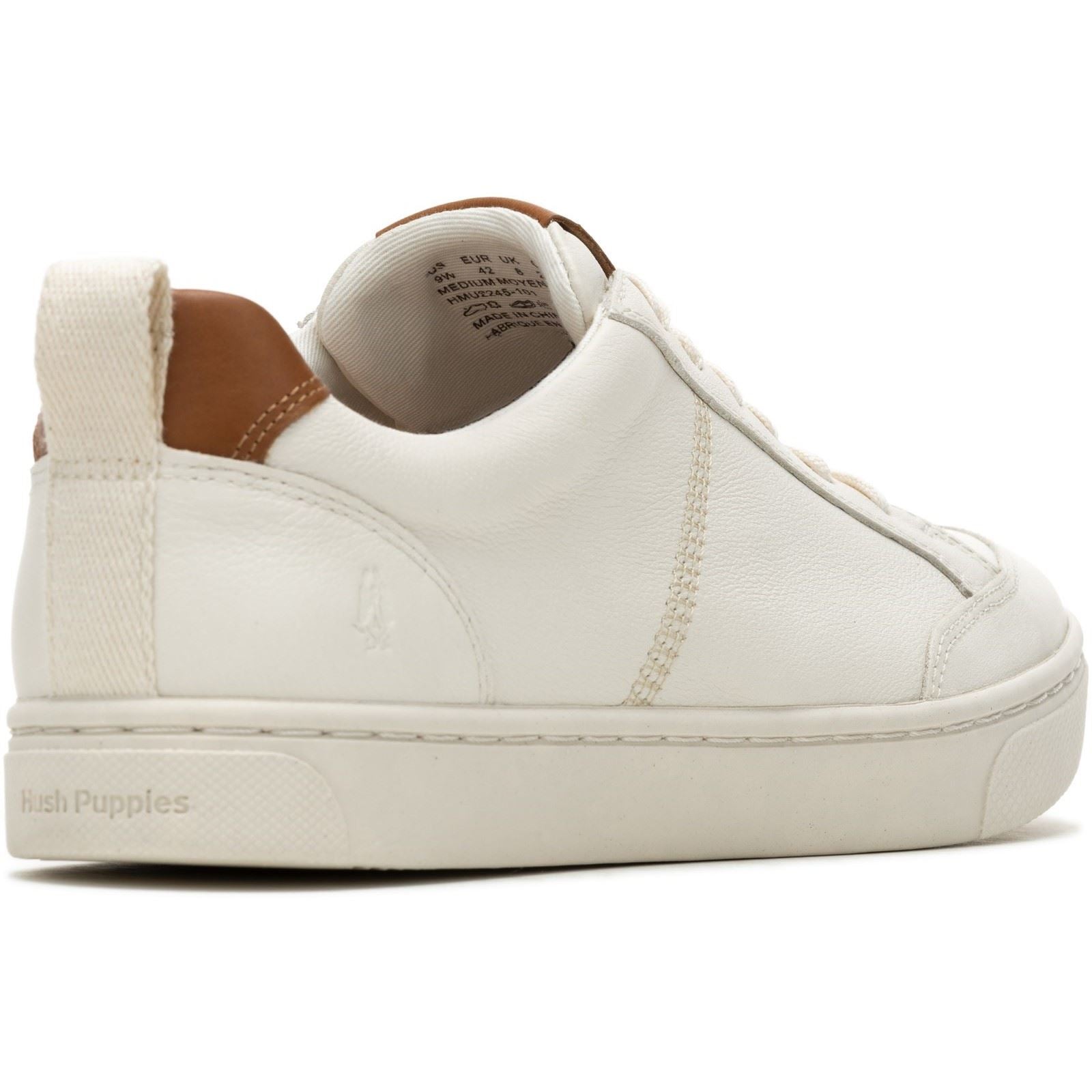 Hush Puppies The Good Low Top Weiße Ledersneaker Für Herren