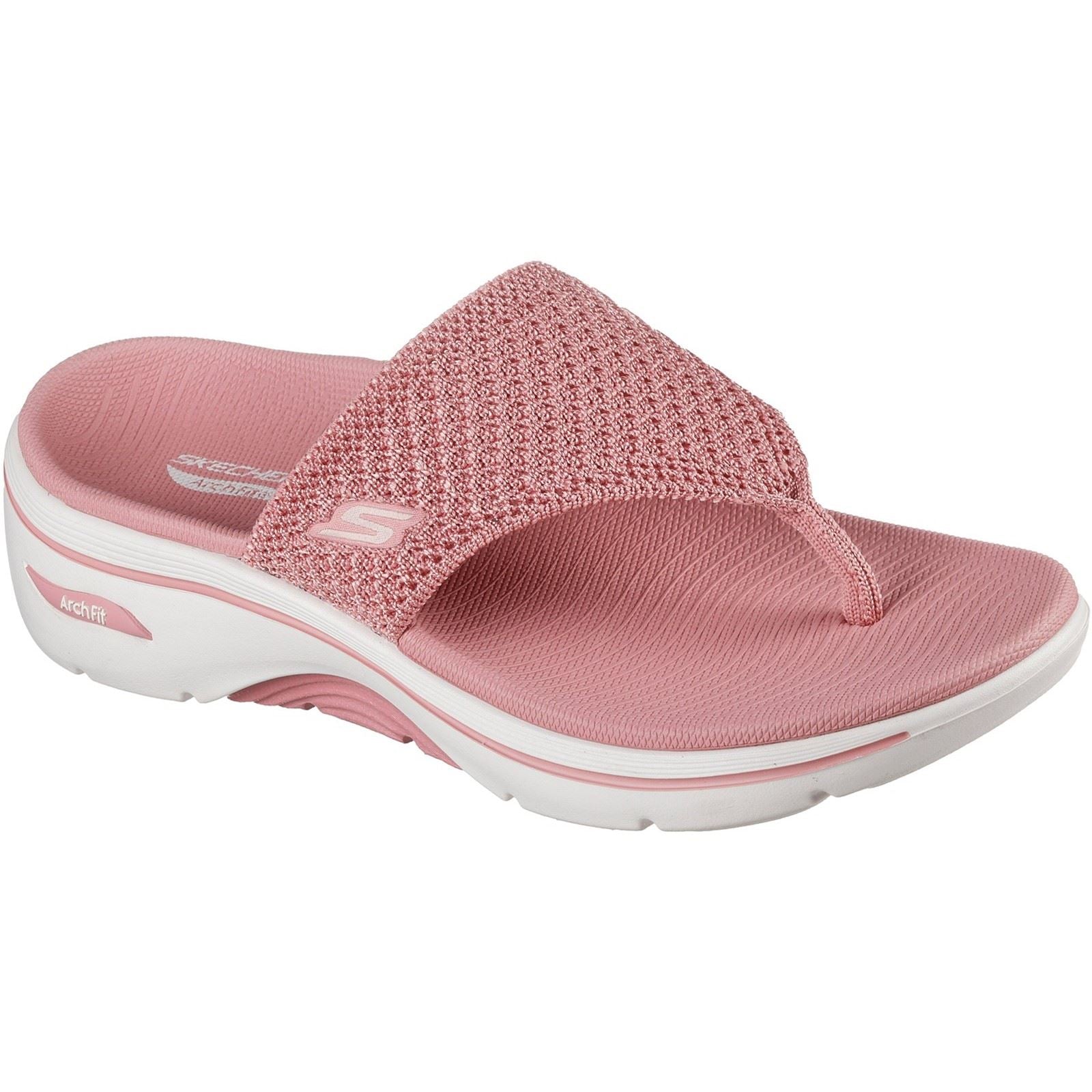 Skechers Go Walk Arch Fit 2.0 Polyester Damen Rosensandalen