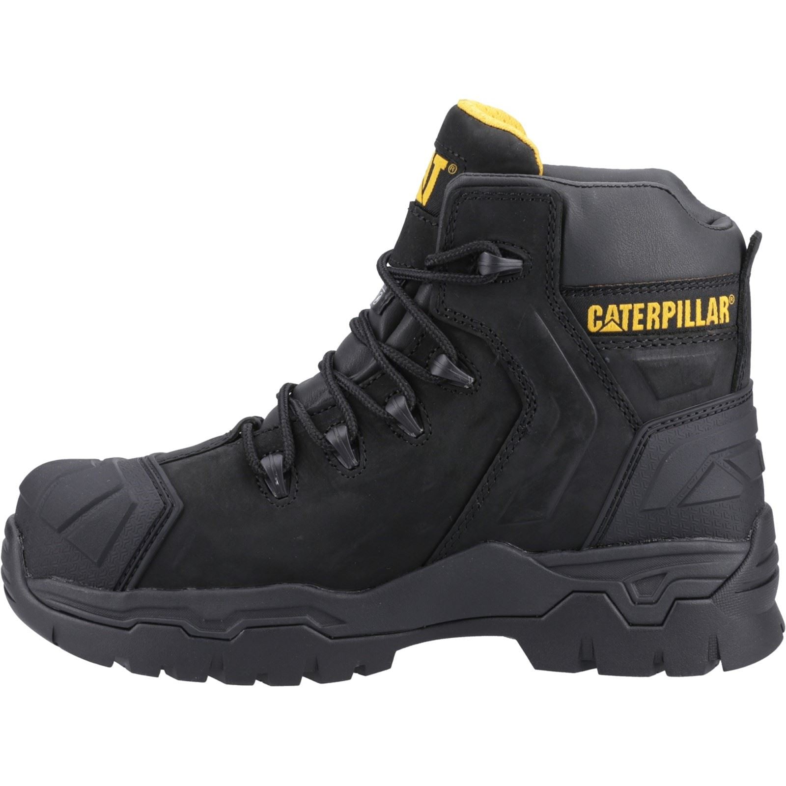 Caterpillar Everett S3 Wp Leder Schwarze Farbe Sicherheitsstiefel